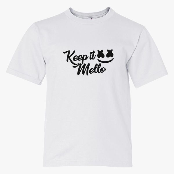 Marshmello Youth T Shirt Customon - marshmello shirt code for roblox high school