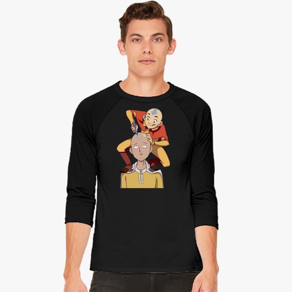 One Punch Man And Avatar Funny Baseball T Shirt Customon