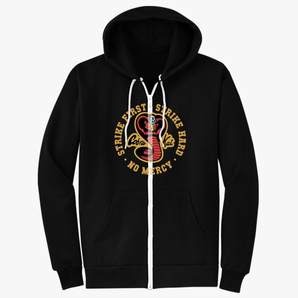 cobra kai zip hoodie