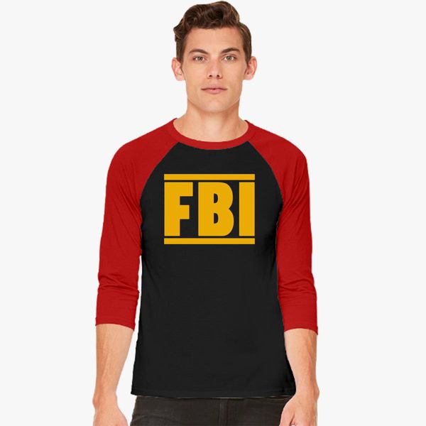 Fbi Tee Baseball T Shirt Customon - fbi shirt roblox id t shirt designs