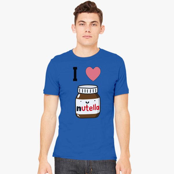 Nutella Chocolate T Shirt Mens Tshirt Black T-Shirt Cartoon Illustration 3XL 