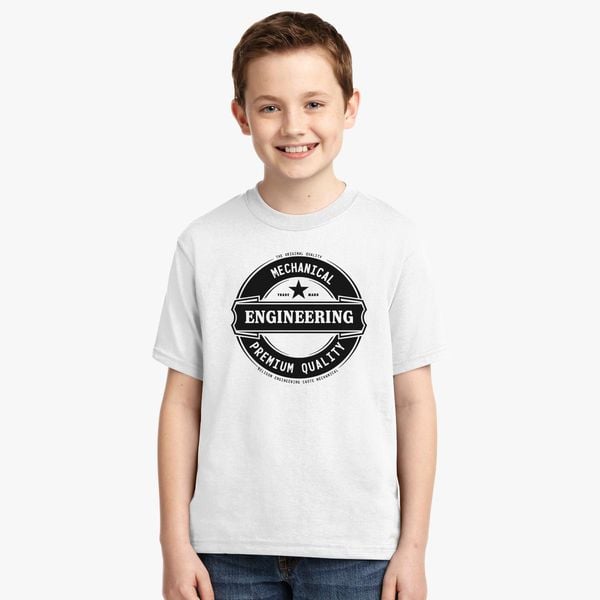 Mechanical Engineering Youth T Shirt Customon