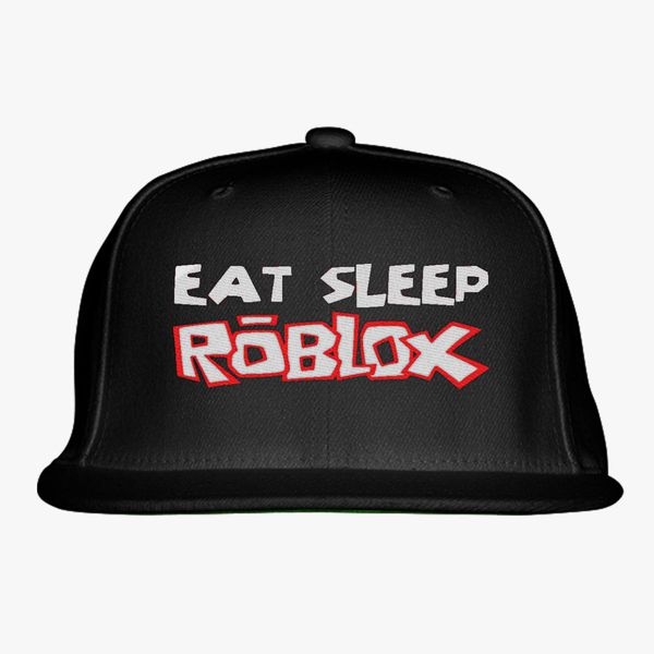 Eat Sleep Roblox Snapback Hat Embroidered Customon - how to create hats on roblox 2018