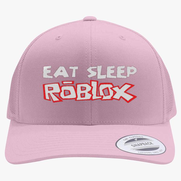 eat sleep roblox snapback hat embroidered customon
