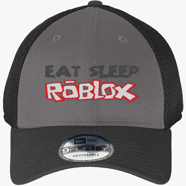 Eat Sleep Roblox New Era Baseball Mesh Cap Embroidered Customon - roblox add custom hat to game from mesh