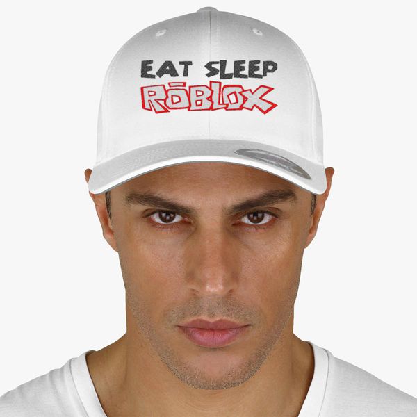 Eat Sleep Roblox Baseball Cap Embroidered Customon - when roblox r baseball cap in roblox made