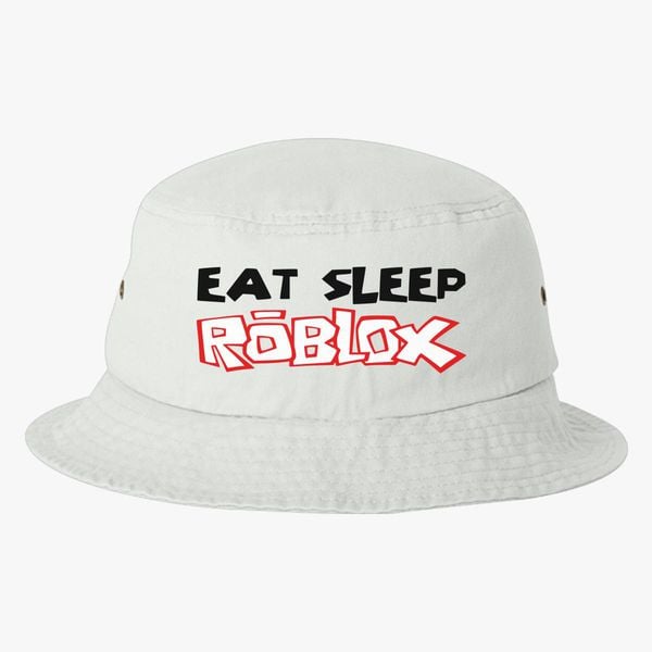 Eat Sleep Roblox Bucket Hat Embroidered Customon