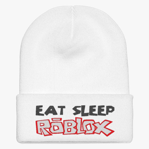Eat Sleep Roblox Knit Cap Embroidered Customon - eat sleep roblox bucket hat embroidered customon