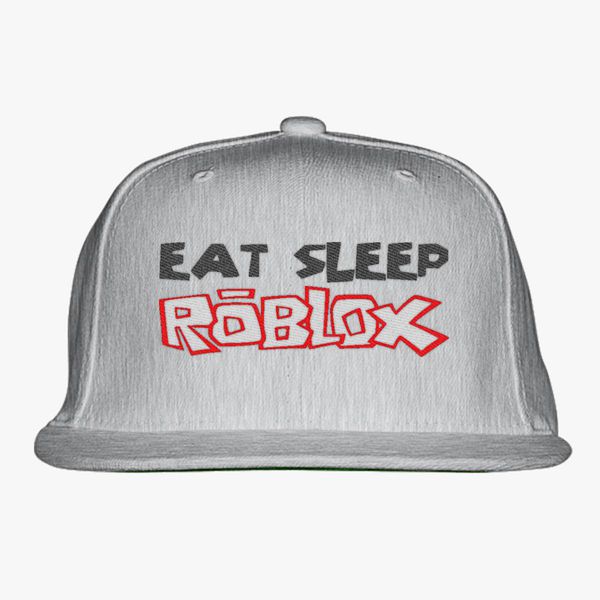 Eat Sleep Roblox Snapback Hat Embroidered Customon - eat sleep roblox foam trucker hat customon