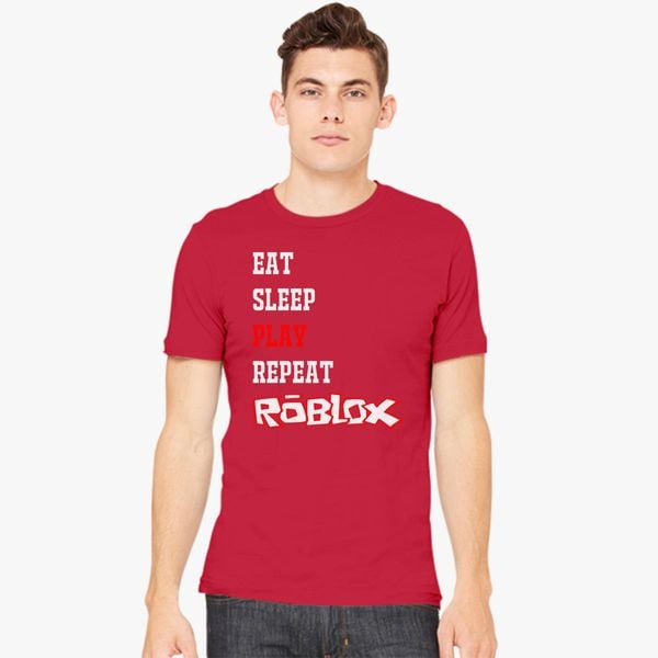 Eat Sleep Roblox Men S T Shirt Customon - roblox muscles shirt