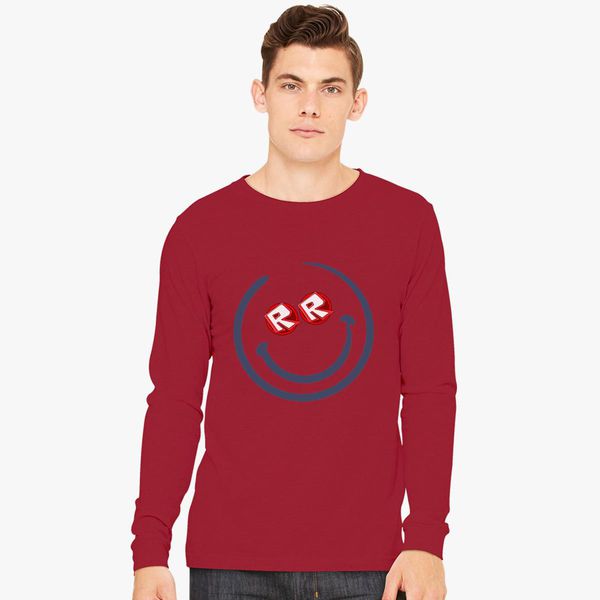 Roblox Smile Face Long Sleeve T Shirt Customon - roblox smile face youth t shirt customon