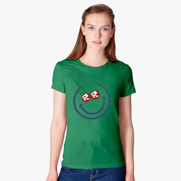 Roblox Smile Face Women S T Shirt Customon - roblox smiley face shirt
