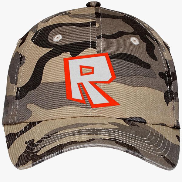 Roblox Camouflage Cotton Twill Cap Embroidered Customon - roblox logo brushed cotton twill hat embroidered customon