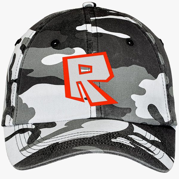 Roblox Camouflage Cotton Twill Cap Embroidered Customon - roblox logo brushed cotton twill hat embroidered customon