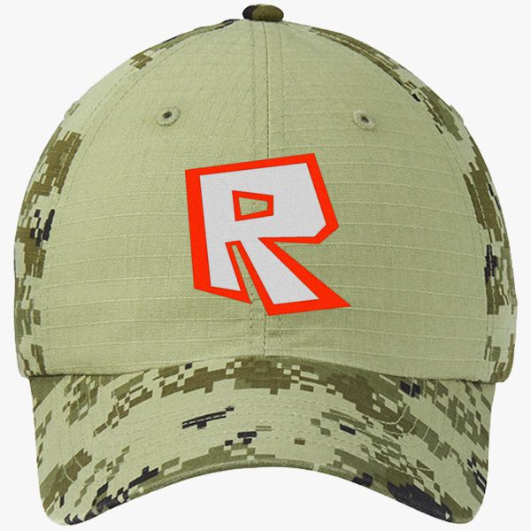 Roblox Colorblock Camouflage Cotton Twill Cap Embroidered Customon - roblox logo brushed cotton twill hat embroidered customon