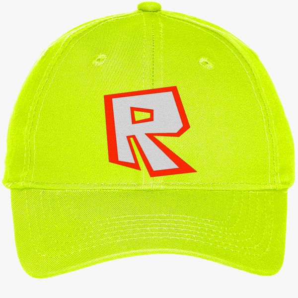 Roblox Youth Six Panel Twill Cap Embroidered Customon - roblox logo brushed cotton twill hat embroidered customon