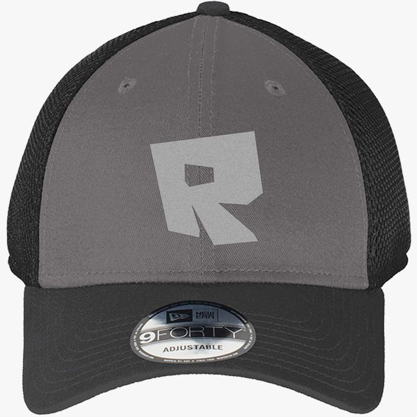 Roblox Logo New Era Baseball Mesh Cap Embroidered Customon - roblox logo foam trucker hat customon