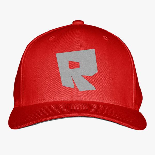 Roblox Logo Baseball Cap Embroidered Customon - roblox r baseball cap by roblox free red roblox cap by