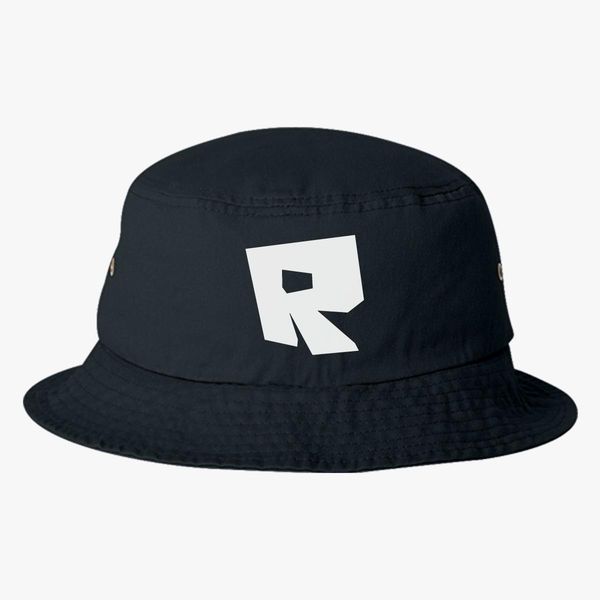 Roblox Logo Bucket Hat Embroidered Customon - roblox logo brushed cotton twill hat embroidered customon