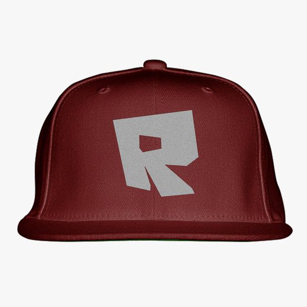 Roblox Logo Snapback Hat Embroidered Customon - grey beanie roblox