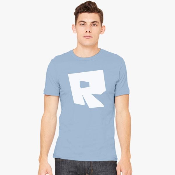Roblox Logo Men S T Shirt Customon - roblox logo in light blue