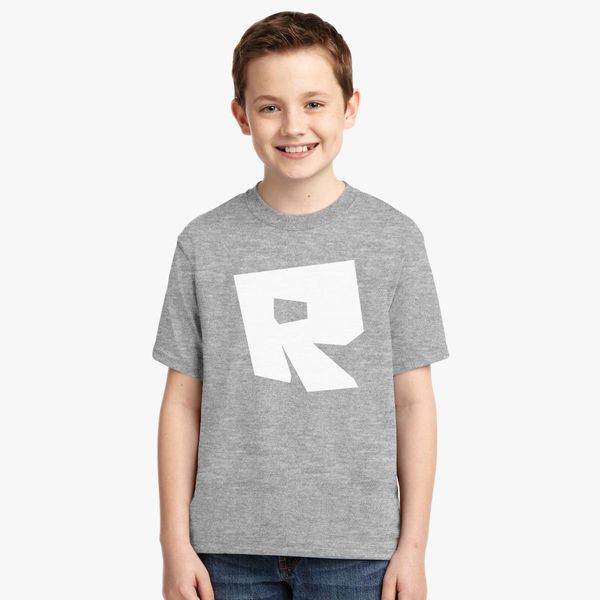 new way 923 youth t shirt roblox logo game accent small black