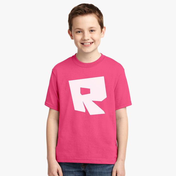 Roblox Logo Youth T Shirt Customon - pink guy roblox shirt