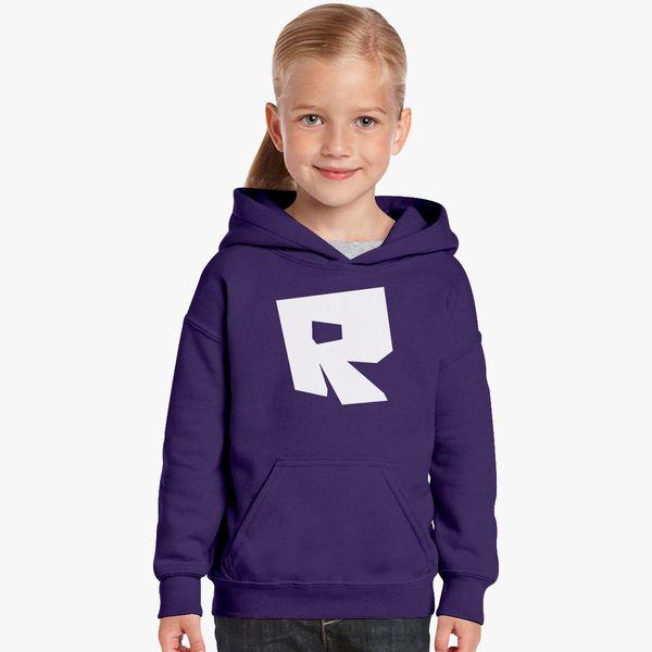Roblox Logo Kids Hoodie Customon - awesome purple hoodie roblox