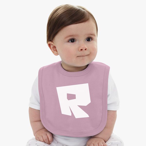 Roblox Logo Baby Bib Customon - cute roblox logo in pink