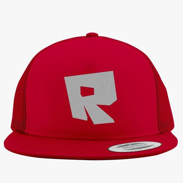 Roblox Logo Trucker Hat Embroidered Customon - hats off roblox