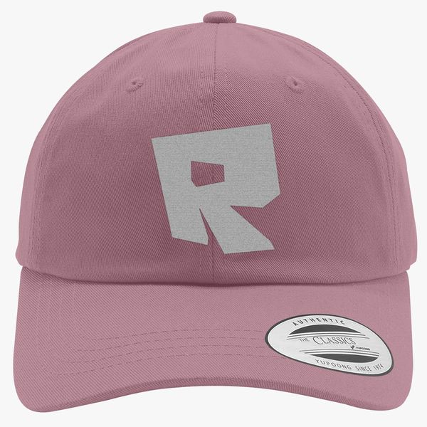Roblox Logo Cotton Twill Hat Embroidered Customon - light pink roblox symbol