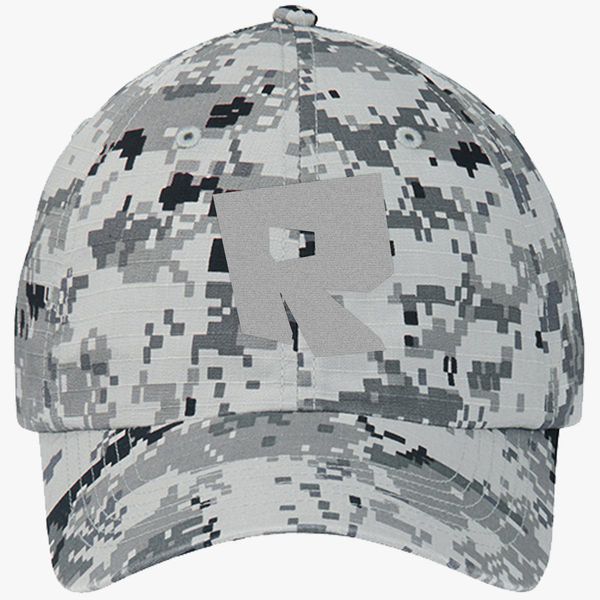 Roblox Logo Ripstop Camouflage Cotton Twill Cap Embroidered