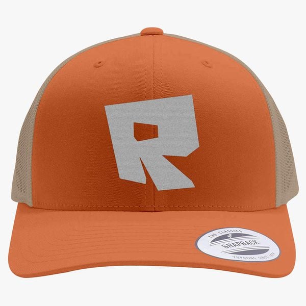 Roblox Logo Retro Trucker Hat Embroidered Customon - roblox trucker hat embroidered hatslinecom