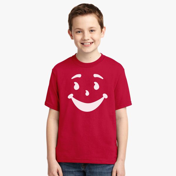 Kool Aid Man Face Youth T Shirt Customon - kool aid face t shirt roblox