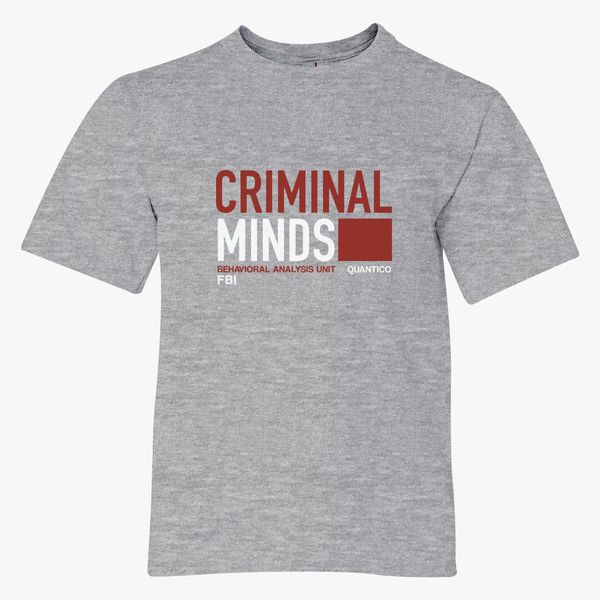 Criminal Minds Youth T Shirt Customon - criminal t shirt roblox