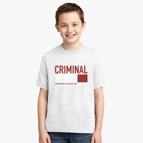 Criminal Minds Youth T Shirt Customon - criminal shirt roblox
