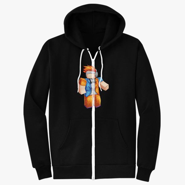 Algylacey Roblox Unisex Zip Up Hoodie Customon - orange hoodie orange hoodie orange hoodie orange h roblox