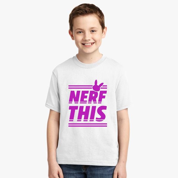 D Va Nerf This Youth T Shirt Customon - nerf t shirt roblox