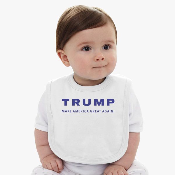 MAKE AMERICA GREAT AGAIN Trump Embroidered Bib Red White and Blue 