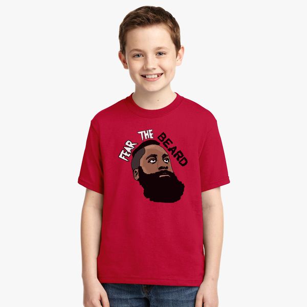 Fear The Beard Rockets Harden Custom Youth T-Shirt Kids Tee Unisex Brand New 