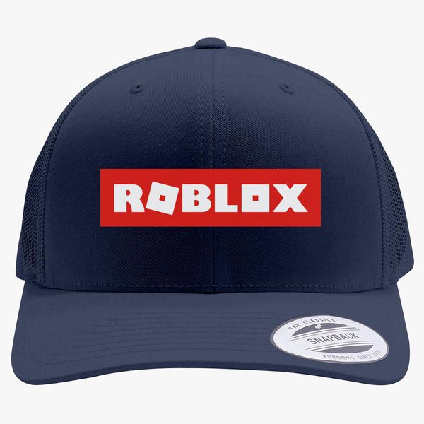 Roblox Retro Trucker Hat Customon - roblox blue hoodie hat