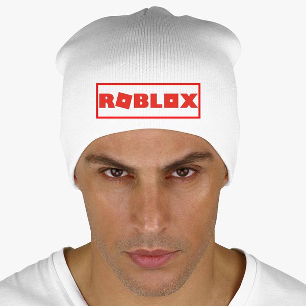 Roblox Knit Beanie Customon - grey beanie roblox