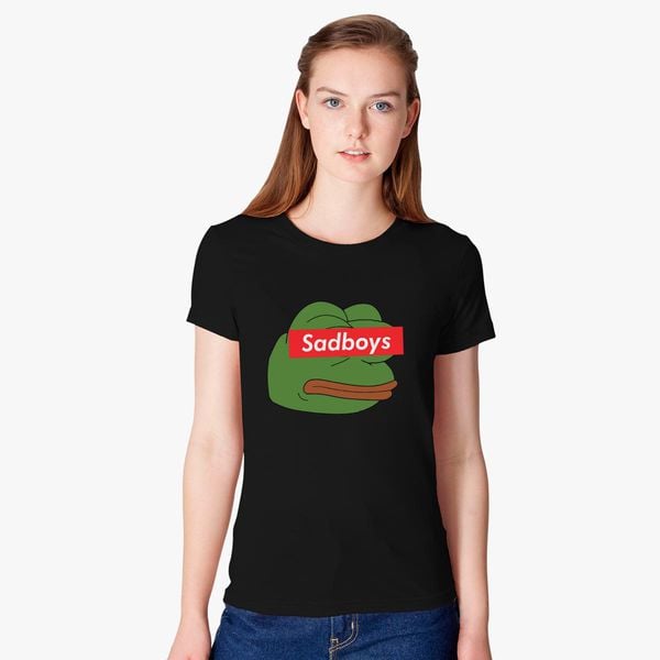 leje Diplomatiske spørgsmål gips pepe the frog sadboys Women's T-shirt - Customon