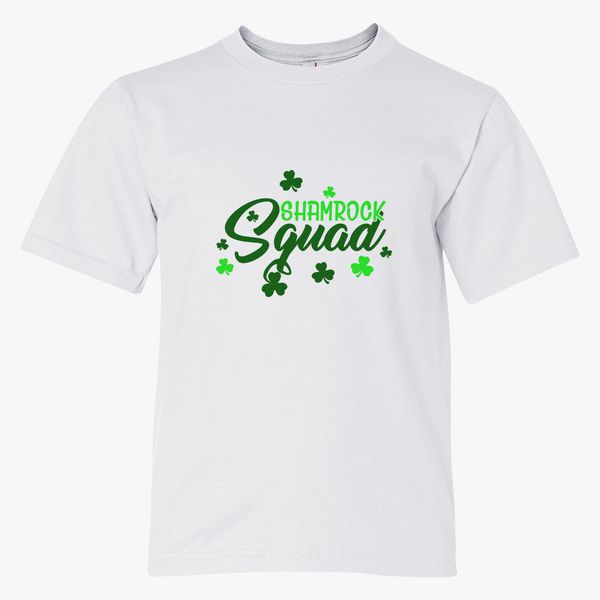 Shamrock Squad St Patrick S Day Youth T Shirt Customon