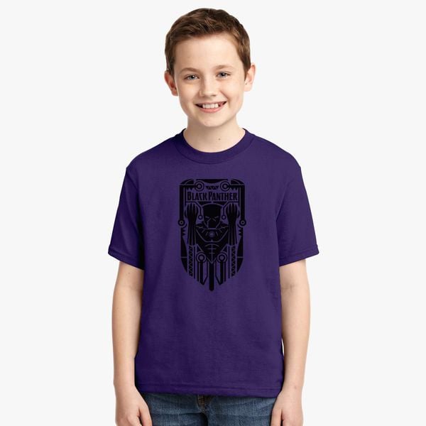 Black Panther Symbol Youth T Shirt Customon - black panther roblox shirt