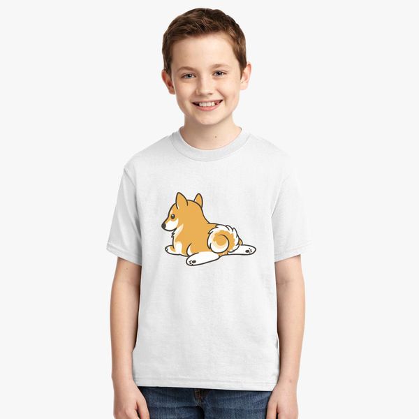 Shiba Inu Butt Youth T Shirt Customon - sas shirt roblox