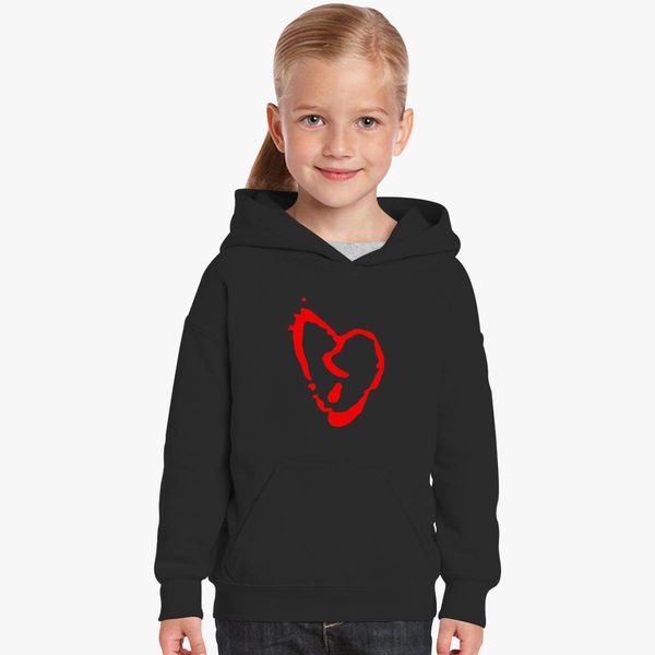 Xxxtentacion Broken Heart Symbol Kids Hoodie Customon - broken heart jacket roblox