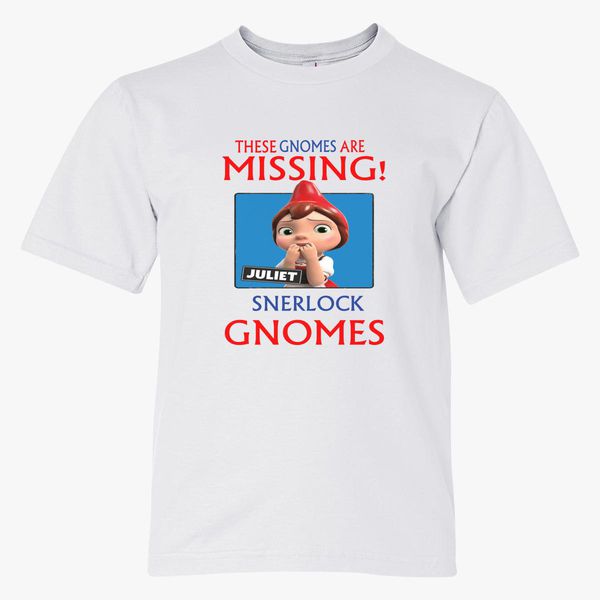 Sherlock Gnomes Youth T Shirt Customon - roblox gnome shirt