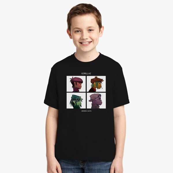Gorillaz Demon Days Youth T Shirt Customon - roblox gorillaz shirt
