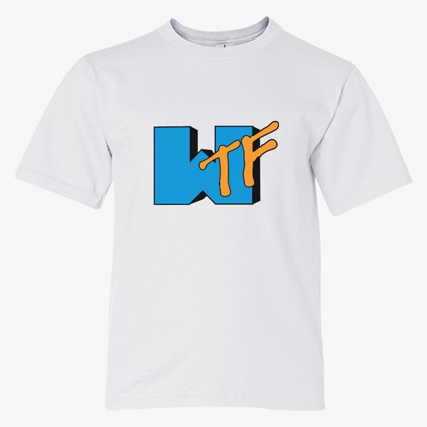 Mtv Wtf Youth T Shirt Customon - boy shirt codes roblox wtf
